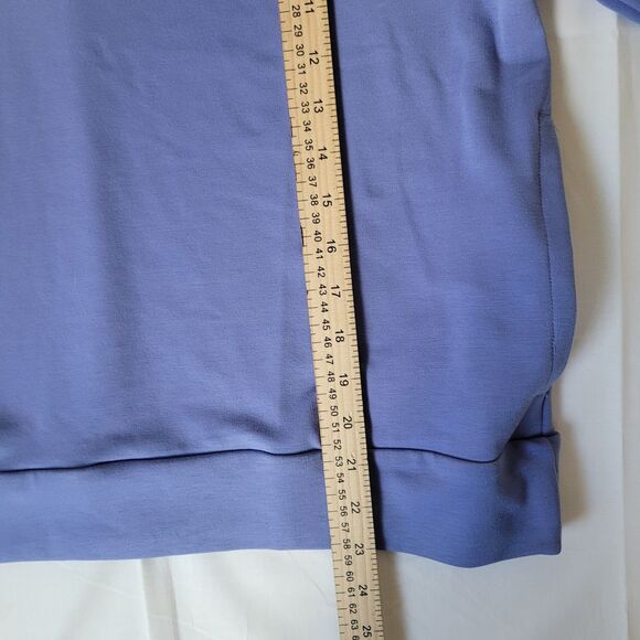 Under Armour Rival Terry Crew Sweatshirt Women’s M Purple Loose Fit NWT - Picture 7 of 10